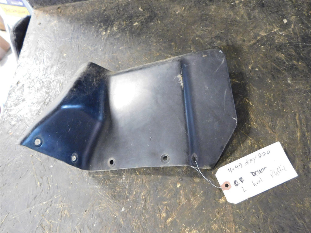1999 Kawasaki Bayou 220 Left Rear Mud Flap - Heel Guard Plastic