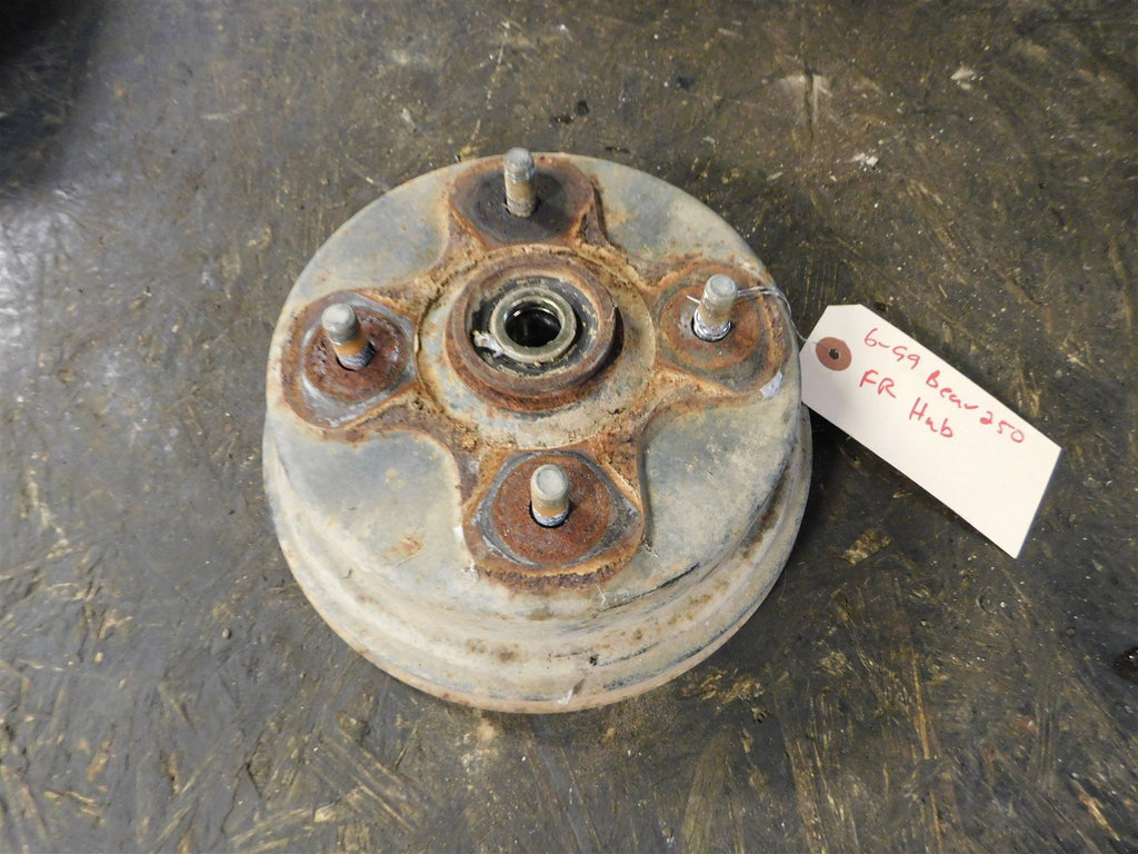 1999 Yamaha Bear Tracker 250 2WD Right Front Wheel Hub / Brake Drum