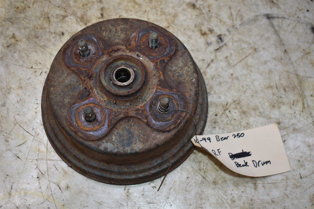 1999 Yamaha Bear Tracker 250 2WD Right Front Brake Drum / Hub 4XE-F5111-00-00