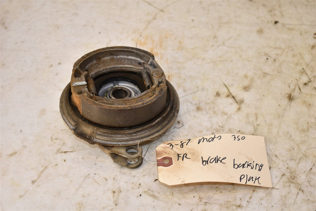 1987 Yamaha Moto-4 YFM350ERT Right Front Brake Backing Plate