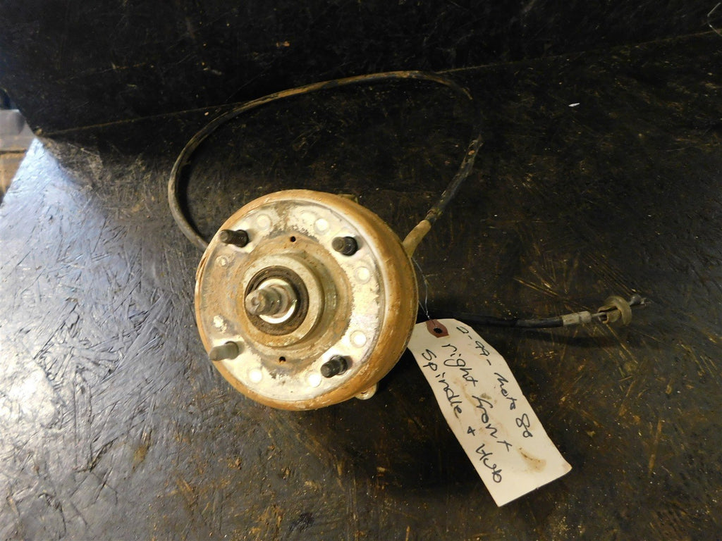 1999 Yamaha Moto-4 80 Right Front Wheel Hub - Spindle - Brake Drum