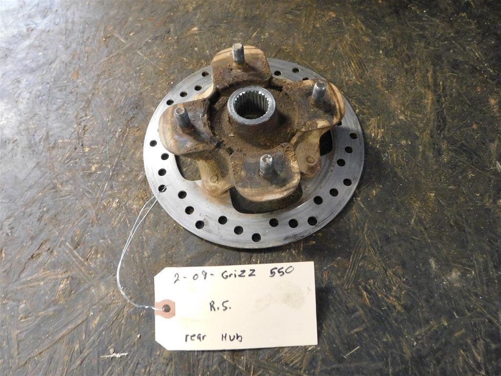 2009 Yamaha Grizzly 550 4WD Right Rear Wheel Hub