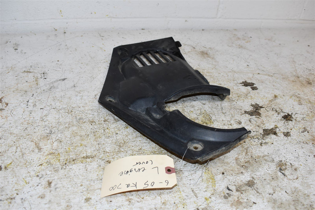 2005 Suzuki King Quad 700 Left Engine Cover Plastic