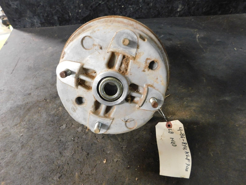1986 Kawasaki Bayou KLF300 2x4 Left Rear Wheel Hub / Brake Drum