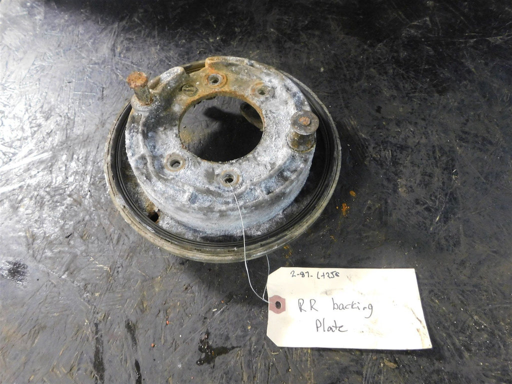 1987 Suzuki LT250 Quadrunner 4x4 Right Rear Brake Backing Plate
