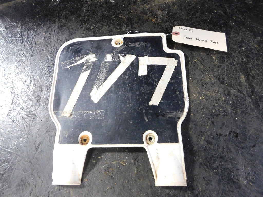 1992 Kawasaki KX125 Front Number Plate