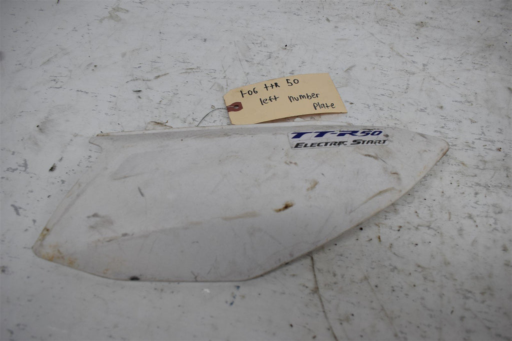 2006 Yamaha TTR 50 Left Number Plate 1P6-F1711-00-00