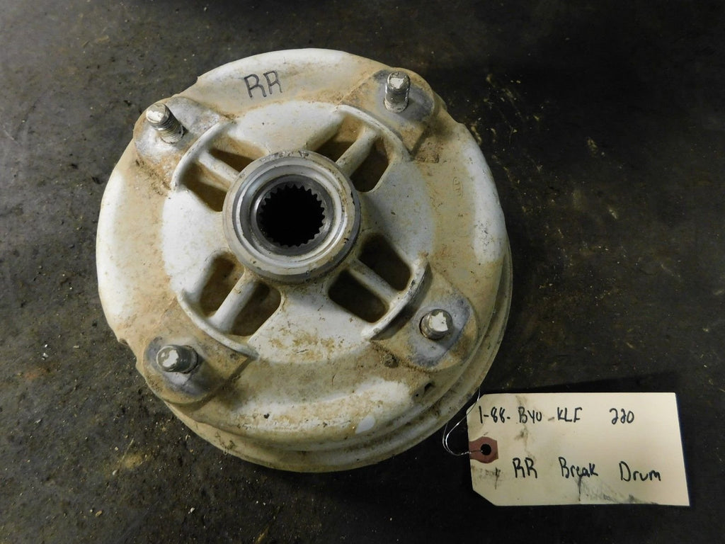 1988 Kawasaki Bayou KLF220 2x4 Right Rear Brake Drum / Hub