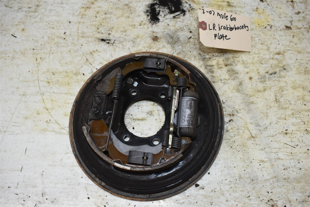 2007 Kawasaki Mule 610 4x4 Left Rear Brake Backing Plate 41035-0013