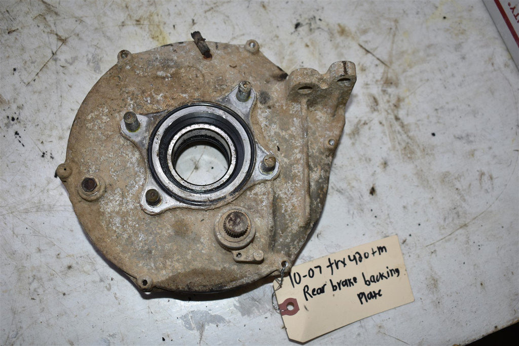 2007 Honda TRX 420 TM Rear Brake Backing Plate 43010-HP5-600
