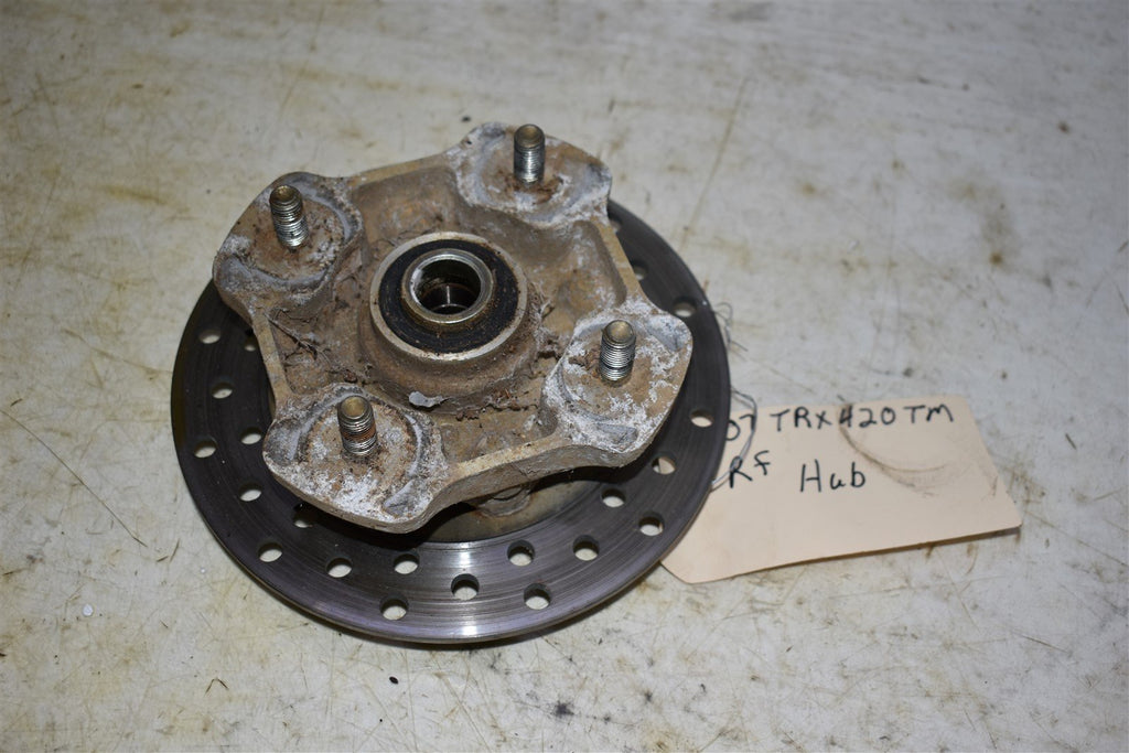 2007 Honda TRX 420 TM Right Front Wheel Hub 44615-HP4-600