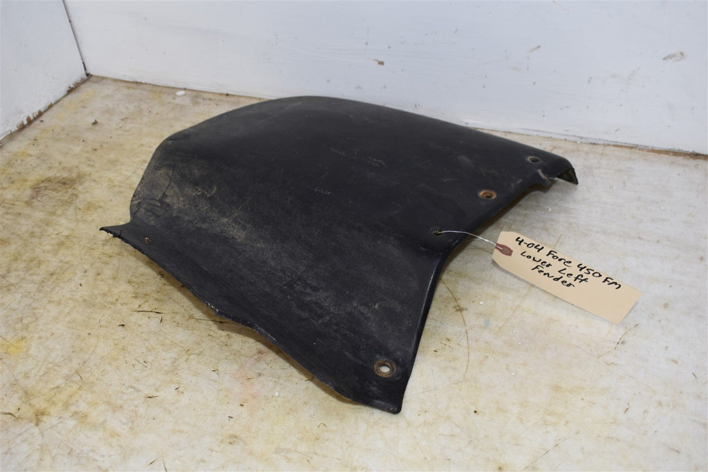 2004 Honda Foreman 450 FM Left Front Lower Fender/ Splash Guard Plastic