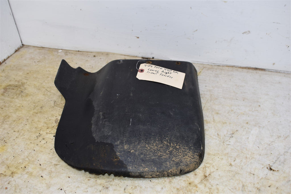 2004 Honda Foreman 450 FM Right Front Lower Fender/ Splash Guard Plastic