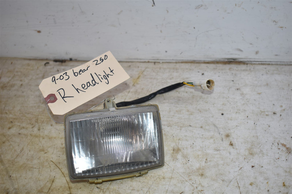 2003 Yamaha Bear Tracker 250 Right Headlight 2HR-84310-50-00