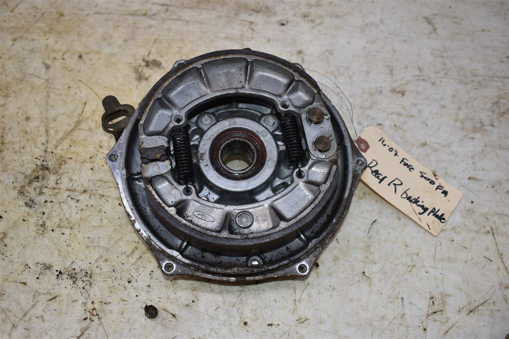 2007 Honda Foreman 500 FA 4WD Rear Right Brake Backing Plate 43010-HN2-000