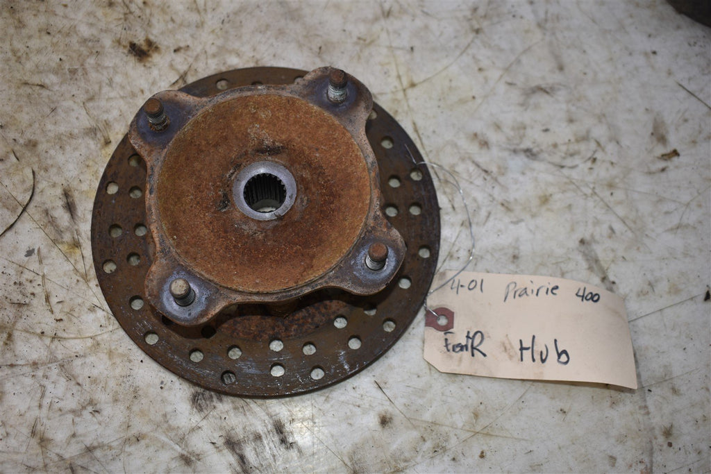 2001 Kawasaki Prairie 400 4x4 Right Front Wheel Hub 49030-1116