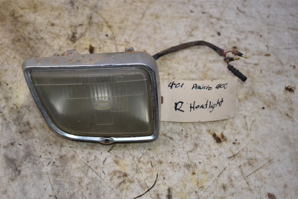 2001 Kawasaki Prairie 400 4x4 Right Headlight 23007-1355