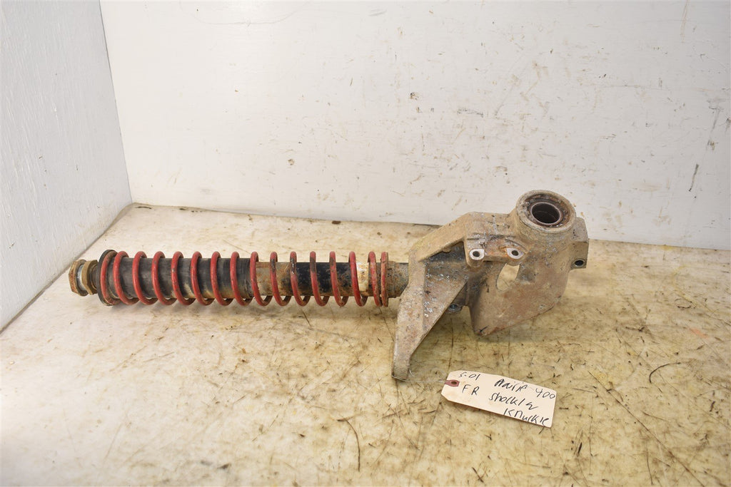 2001 Kawasaki Prairie 400 4x4Front Right Shock & Knuckle 39186-0009