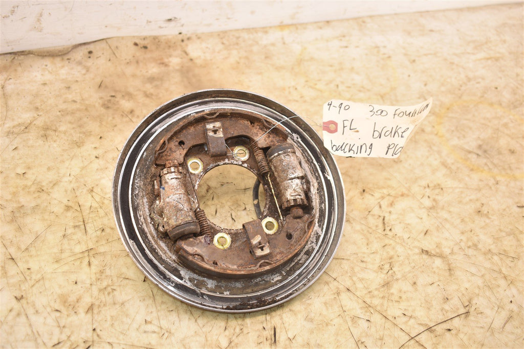 1990 Honda 300 Fourtrax 4x4 Front Left Brake Backing Plate 45120-HA7-651