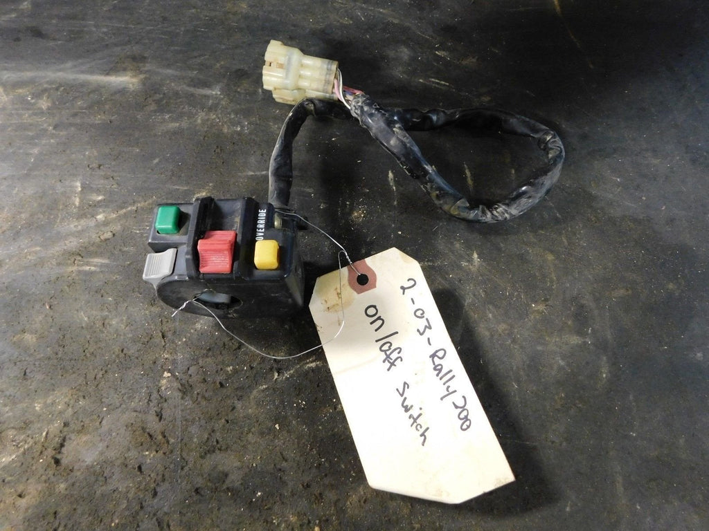 2003 Can Am Bombardier Rally 200 2x4 Headlight On/Off Switch