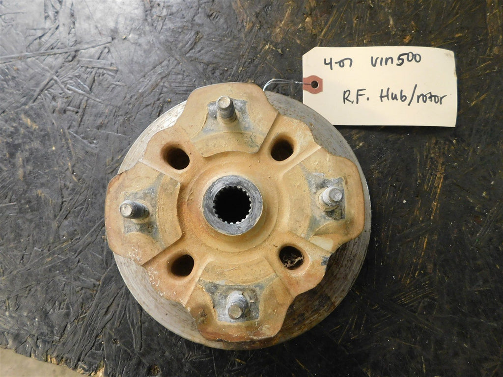 2007 Suzuki Vinson 500 4x4 Manual Shift Right Front Wheel Hub