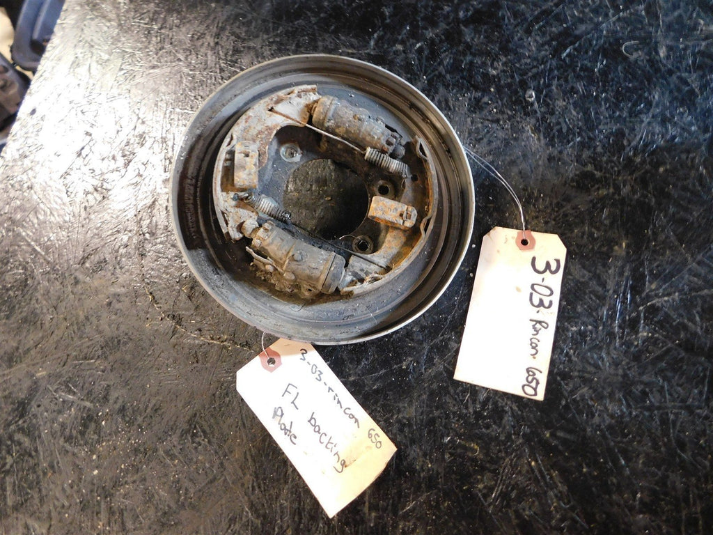 2003 Honda Rincon 650 Left Front Brake Backing Plate