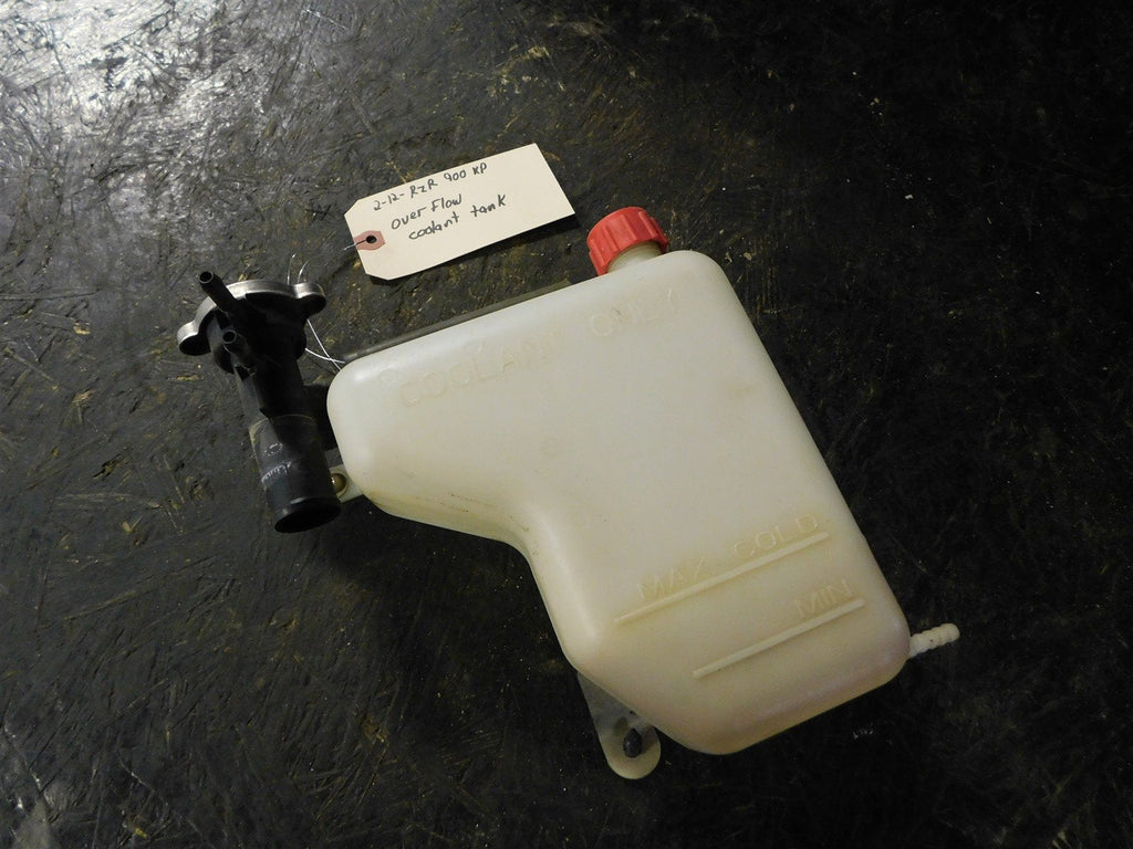 2012 Polaris Razor RZR 900XP Coolant Over Flow Tank & Bracket - Fill Neck