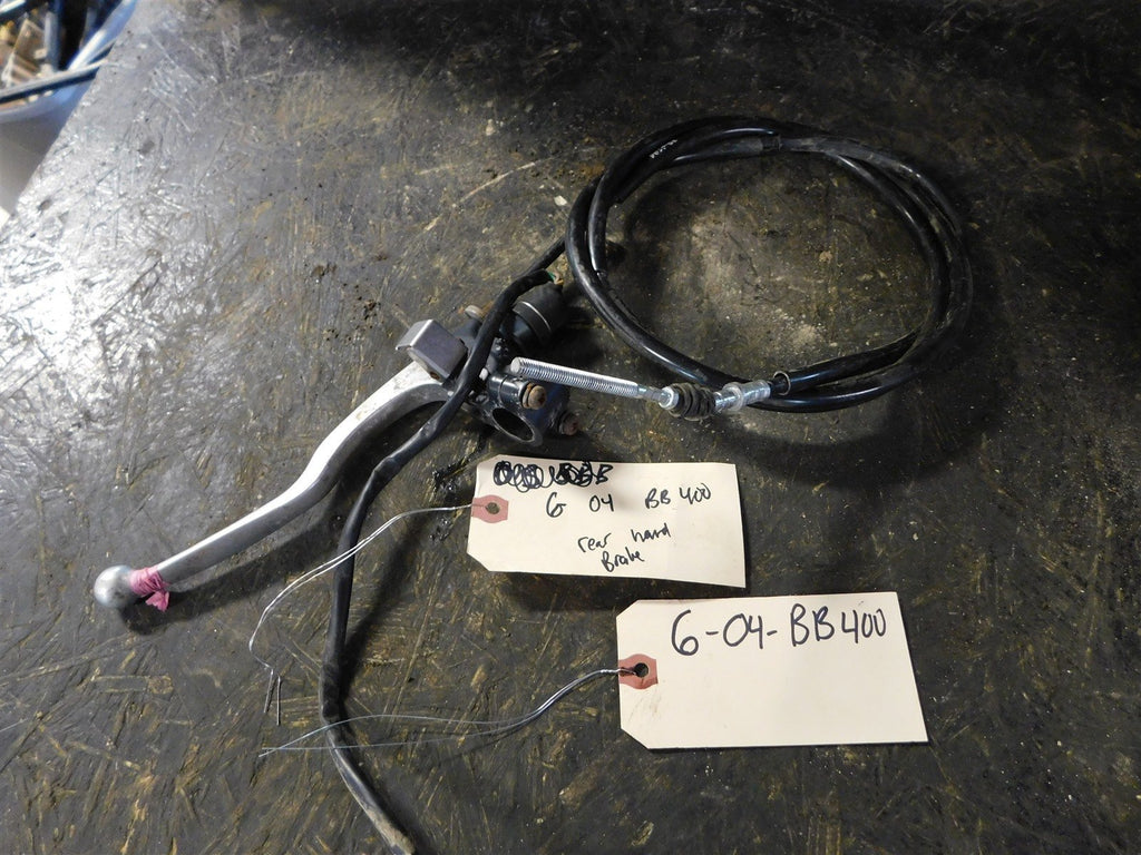 2004 Yamaha Big Bear 400 Rear Hand Brake Perch / Cable