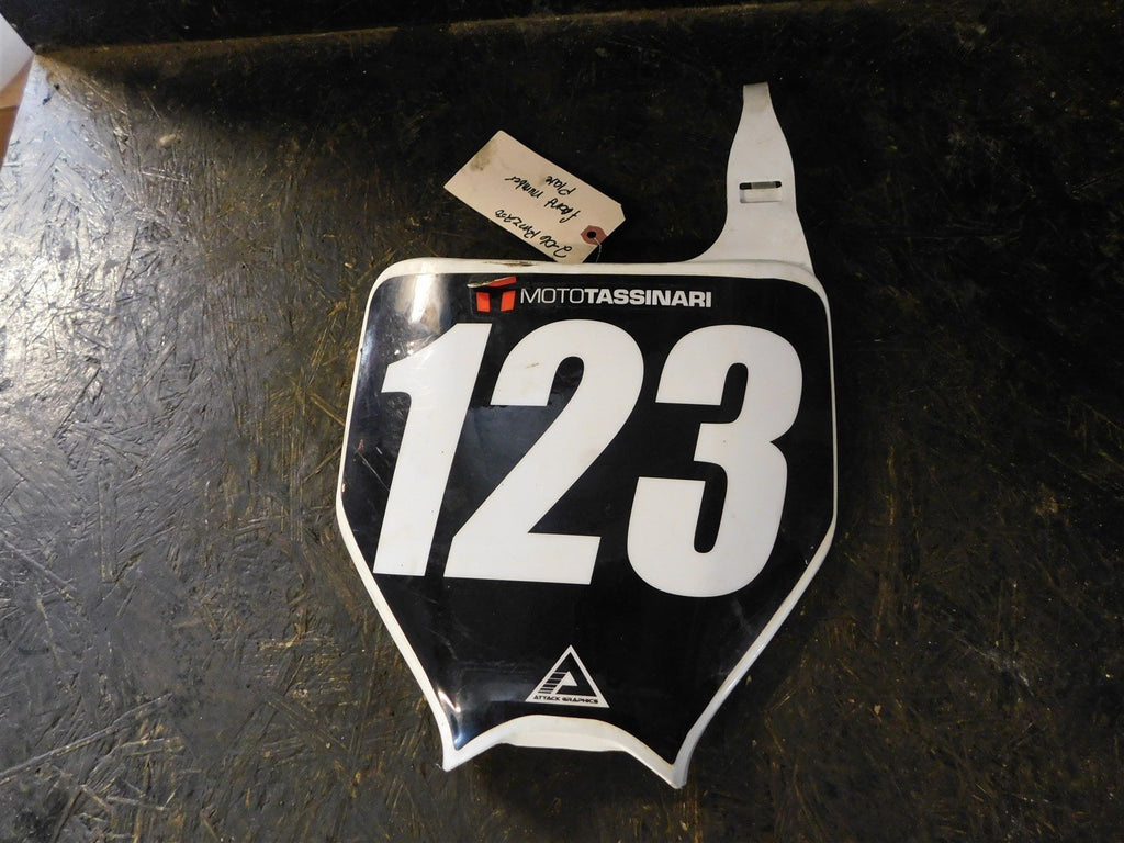 2006 Suzuki RMZ 250 front number plate plastic