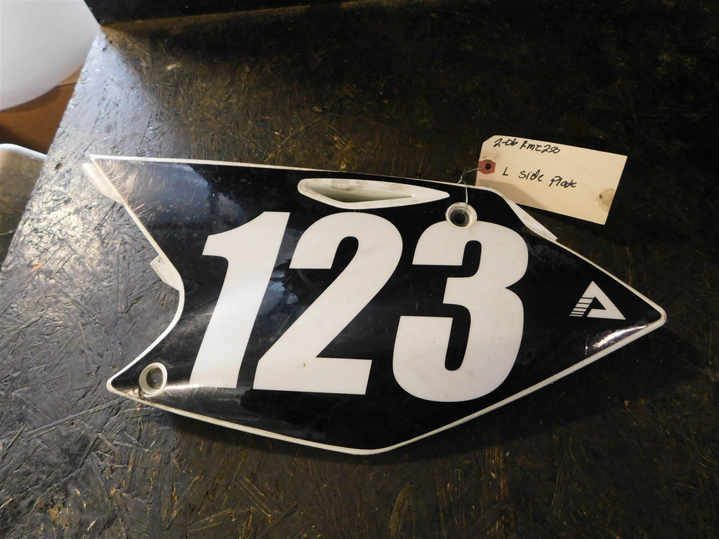 2006 Suzuki RMZ 250 Left side number plate