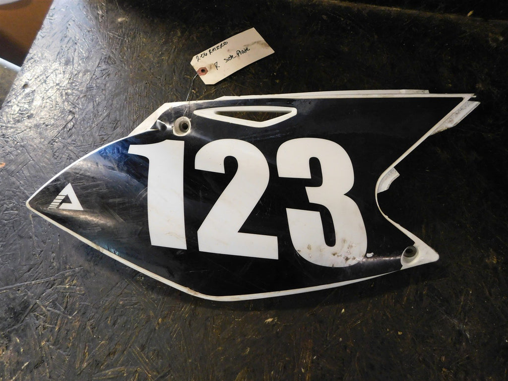 2006 Suzuki RMZ 250 Right side number plate