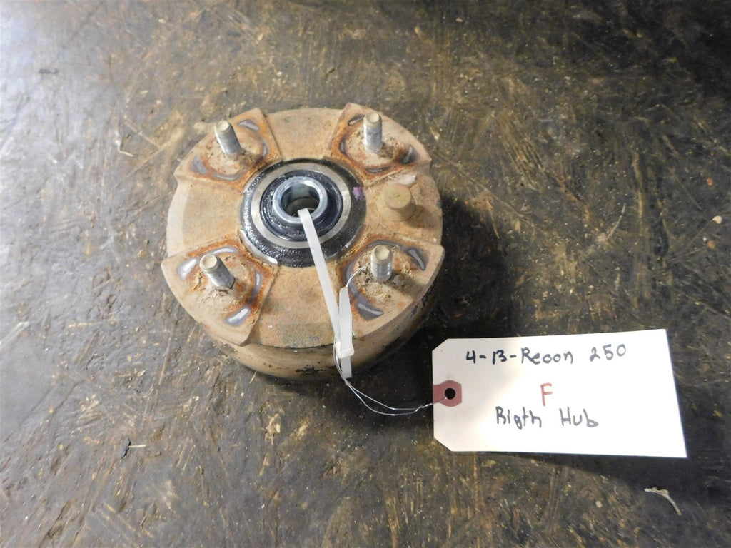 2013 Honda Recon TRX 250TE 2WD Right Front Wheel Hub