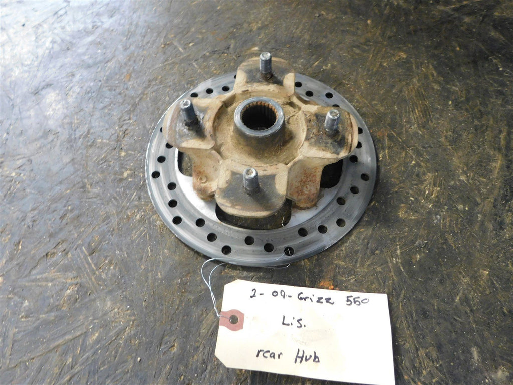2009 Yamaha Grizzly 550 4WD Left Rear Wheel Hub