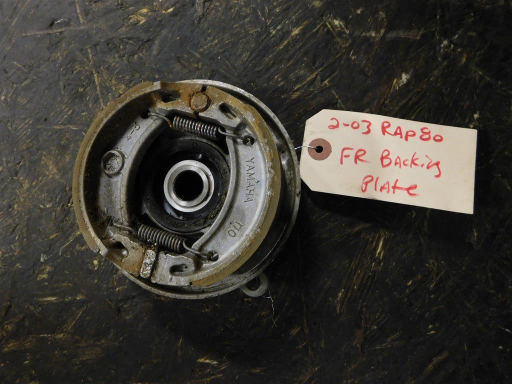 2003 Yamaha Raptor 80 2WD Right Front Brake Backing Plate