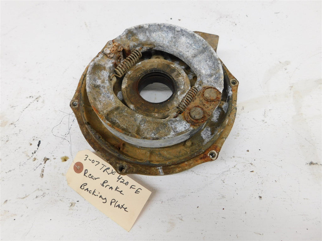 2007 Honda TRX 420 FE Rancher Rear Brake Backing Plate