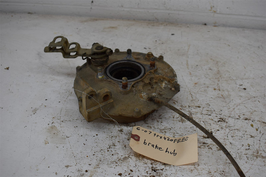 2007 Honda TRX 420FE ES Rear Brake Backing Plate