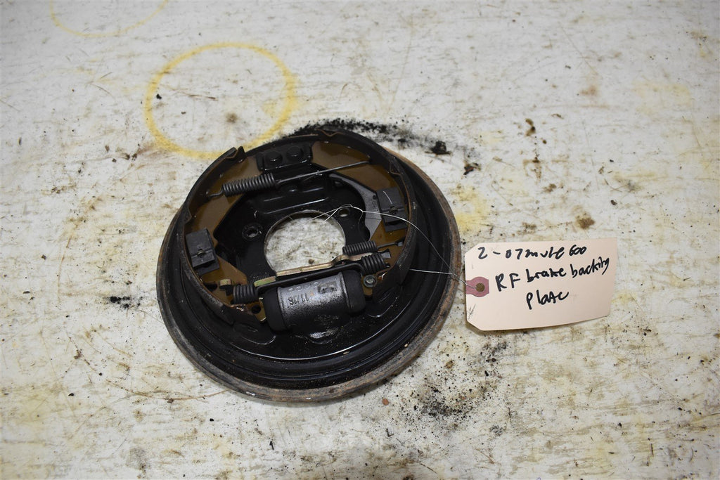 2007 Kawasaki Mule 610 4x4 Right Front Brake Backing Plate 41035-0011